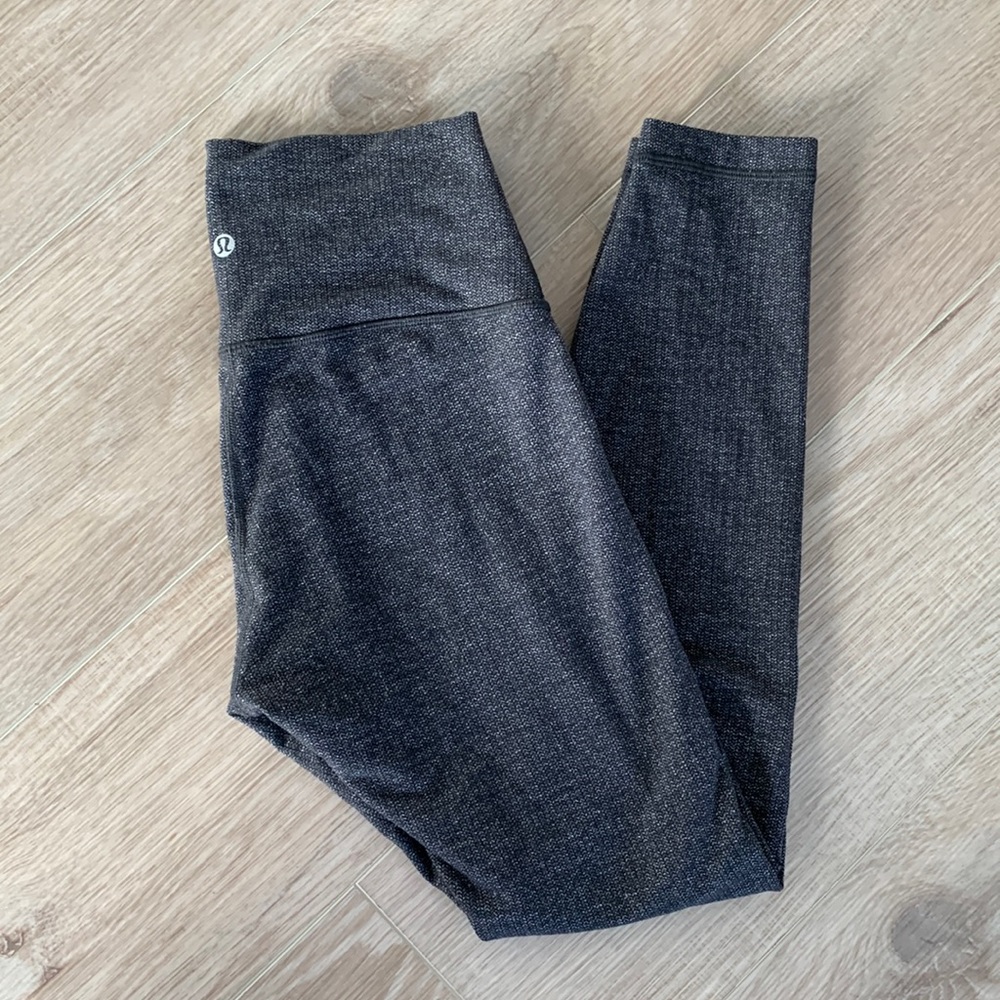 Lululemon Wunder Under High Rise Variegated Knit Leggings